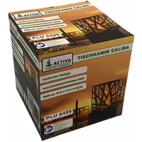 Activa Garden Bioethanol Tischkamin Elektrokamin Tisch Kaminfeuer 21x21x30cm NEU