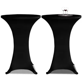 deluke Stehtischhusse AMAU Schwarz Ø 70 cm 2er Set