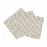 BLOMUS Spültücher 3er Set Wipe Perla, Küchenhandtuch, Abtrockentuch, Baumwolle, Moonbeam, 25 x 25 cm, 64233