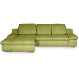 Livetastic Ecksofa, Metall, 3-Sitzer, Füllung: Daunen, Silikon, Ottomane rechts, L-Form, cm, Made in EU, Rücken echt, Armteil links, Wohnzimmer, Sofas & Couches, Wohnlandschaften, Ecksofas
