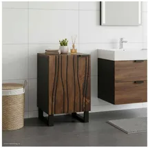 vidaXL Waschbeckenschrank Walnuss 38 x 33,5 x 58 cm Holzwerkstoff