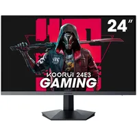 KOORUI 24 Zoll Gaming Monitor 165Hz, IPS, 1080p, 1ms, Adaptive Sync, Rahmenlos, HDMI, DisplayPort, Neigungsverstellbar, Augenpflege, VESA-Wandmontage, schwarz
