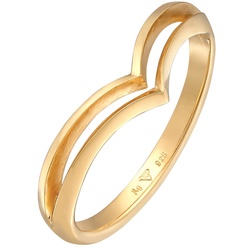 Elli V-Form Stapelring 925 Silber Ringe   Damen 