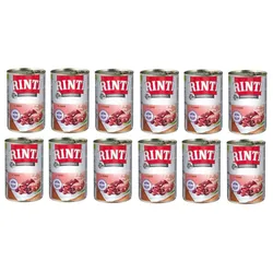 Rinti Kennerfleisch Rind Nassfutter für Hunde - Rindfleisch 12x400g