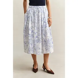 GANT Midirock Damen Floral Weiß 38