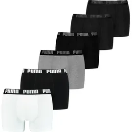Puma EVERYDAY BOXER 6P ECOM in Schwarz/Weiß/Grau | Gr.: XL