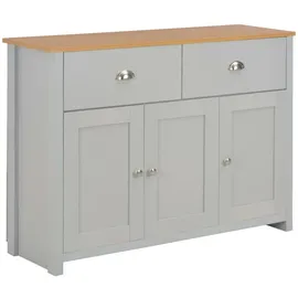 vidaXL Sideboard Grau 112x35x81 cm