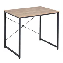 Woltu Schreibtisch Eiche / Schwarz