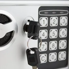 BITUXX Minisafe Wandtresor Wandsafe Schranktresor Geldschrank Möbeltresor Geldsafe Grau