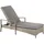 Beliani Vasto Sonnenliege 158 x 63 x 96 cm Grau