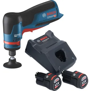 Bosch GWG 12V-50 S Akku Geradschleifer 12 V 6 mm Brushless + 2x Akku 3,0 Ah + Ladegerät
