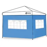 Sekey Pavillonseitenteil 2er Pavillon Seitenwand für Pavillon 3x3m, mit 2 Fenster, 290 x 200 cm blau