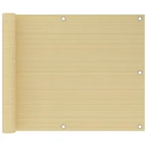 vidaXL Balkonverkleidung 75 x 600 cm Beige Polyethylen