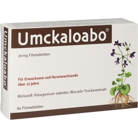 Dr Willmar Schwabe GmbH & Co KG UMCKALOABO 20 mg Filmtabletten 60 St