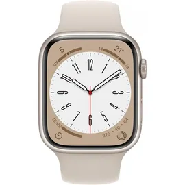 Apple Watch Series 8 GPS 45 mm Aluminiumgehäuse polarstern, Sportarmband polarstern