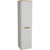 Vitra Sento Hochschrank mit Wäschekorb, rechts, hellgrau matt,