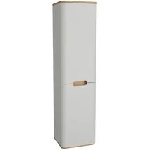 Vitra Sento Hochschrank mit Wäschekorb, rechts, hellgrau matt,