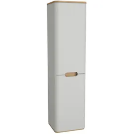 Vitra Sento Hochschrank mit Wäschekorb, rechts, hellgrau matt,