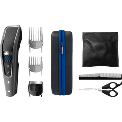 PHILIPS HC7650/15 Series 7000 Friseur-Set mit Trim-n-Flow-Technologie, Haarschneider Silber/Anthrazit