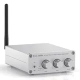 Fosi Audio BT20A-S Bluetooth Verstärker, 200W Mini Verstärker HiFi mit TPA3116 Amp Chip, Bass und Treble Regler, Stereo Verstärker Class D Vollverstärker 2.0 Kanal, Endstufe HiFi Amplifier Audio