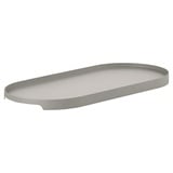 Zone Denmark Singles Serviertablett, Dekoratives Tablett aus Metall, 35 x 16 cm, Mud