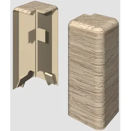 EGGER Außenecke Kubisch 6 cm Eiche Hellgrau 2 Stück