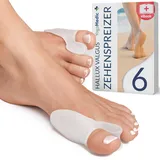 YogaMedic® Hallux Valgus Korrektur für den Großen Zeh - 6 Stk - Unterstützung bei Hallux Valgus und zur Ballenzehen Korrektur - Hallux Valgus Bandage in Universalgröße aus weichem Silikon - 0% BPA