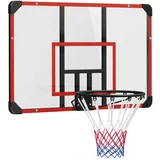 sportnow Basketballkorb mit Rückwand, Outdoor Stahl