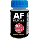 Alex Flittner Designs Lackstift RAL 3018 ERDBEERROT glänzend 50ml schnelltrocknend Acryl