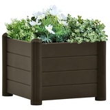 vidaXL Garten-Hochbeet PP Mokka 43x43x35 cm