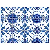 wall-art K&L Wall Art Fliesenaufkleber »Skandinavische Blumenmuster«, selbstklebend