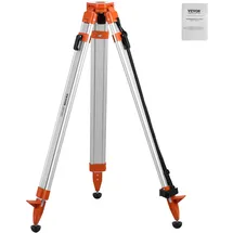 Vevor Laser-Wasserwaagen-Stativ, 5/8"-11-Gewindehalterung, 16,53-65,55 Zoll Höhenverstellung, robustes Vermessungs-Stativ für Bau-Laser-Wasserwaagen-Scanner, einziehbare Beine, rutschfeste Füße,