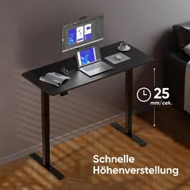onkron de Schreibtisch 140x60 cm schwarz