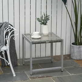 Outsunny Gartentisch 50 x 50 x 50 cm Grau