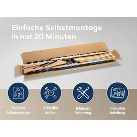 Betten-ABC MaDeRa 7-Zonen-Lattenrost mit Bettkastenfunktion 90 x 200 cm