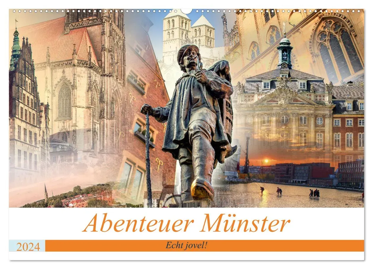 Abenteuer Münster - Echt jovel! (CALVENDO Wandkalender 2024) - A3