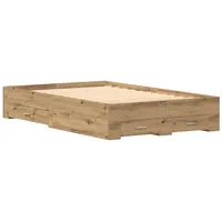 VidaXL Bettgestell mit Schubladen Artisan Eiche 120x200 cm Holzwerkstoff
