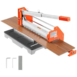 Vevor Vinylschneider 304,8 mm, Laminatschneider 16mm Schnittstärke, mit Hebel aus Aluminiumlegierung, Teleskopierbarer Stützplatte, zum Schneiden von Parkett, LVT, VCT, SPC, LVP, WPC