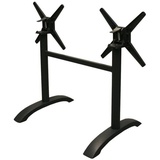 Konway EASY 2+2 Tischgestell (Rohr/ Rund) schwarz Bistro Gastro Tisch Beine Gestell