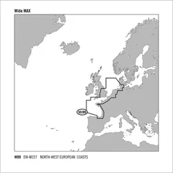 C-MAP MAX Wide Nord-West Europäische Küste EW-M227 SD Chart