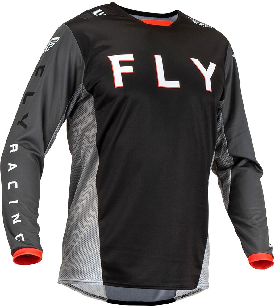 Fly Racing Kinetic Kore, jersey - Noir/Gris - M