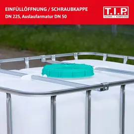 T.I.P. IBC-Tank RWT 1000 1.000 l weiß
