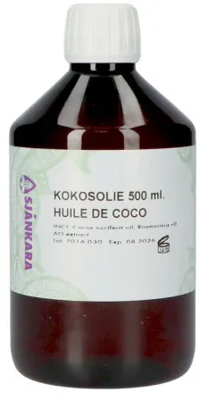 Sjankara Fraktioniertes Kokos-Pflanzenöl 500ml