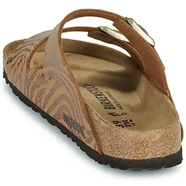 Birkenstock Arizona Syn Soft Zebra Pecan in Braun, 37