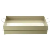 Freese nature trends Tablett Sand mit Henkeln rechteckig 39 x 19 cm - Metall