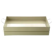 Freese nature trends Tablett Sand mit Henkeln rechteckig 39 x 19 cm - Metall