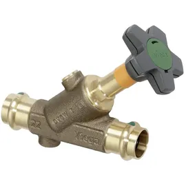 Viega Schrägsitzventil mit sc Easytop 2237.5 in 54mm Rotguss