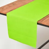 Homescapes Tischläufer limette 44/178 cm, 100% Baumwolle