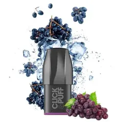X-BAR Click & Puff 2ml Prefilled Pod Ice Grape
