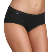 Sloggi Damen Slip - Midi, Basic+ , einfarbig Schwarz 42